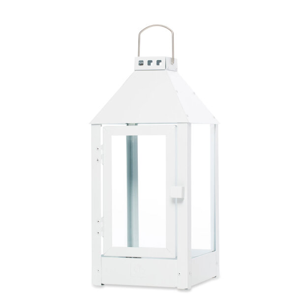 A2 LIVING - MIDI LANTERNE | HVID/GALVANISERET