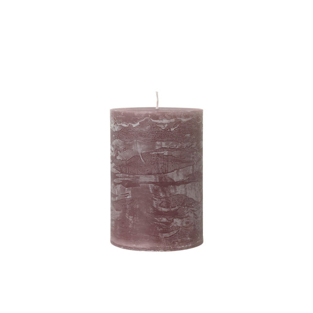 COZY LIVING - Rustic candle rouge 10X15 cm