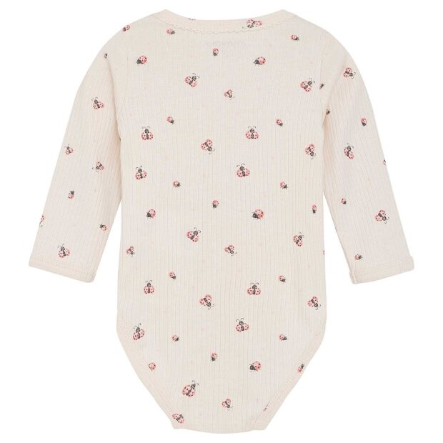 MINYMO - BODYSTOCKING LS RIB | WHITE SWAN