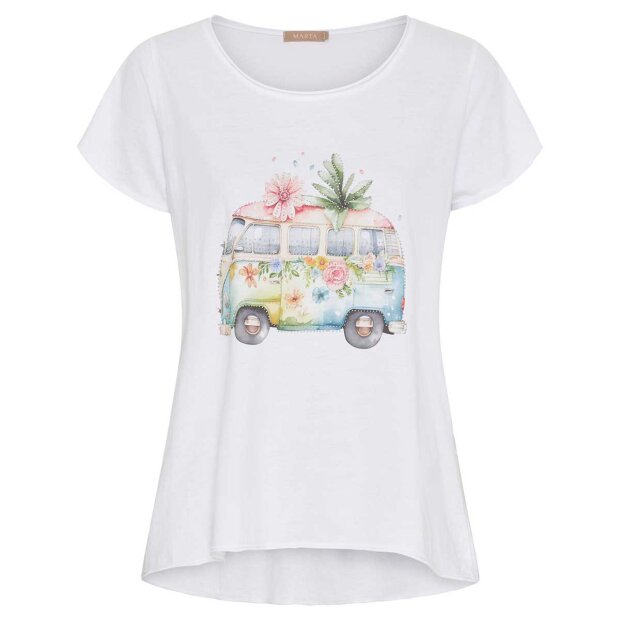 MARTA DU CHATEAU - MARIE T-SHIRT | WHITE BUS