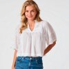 NEO NOIR - SIAMA VOILE BLUSE | WHITE