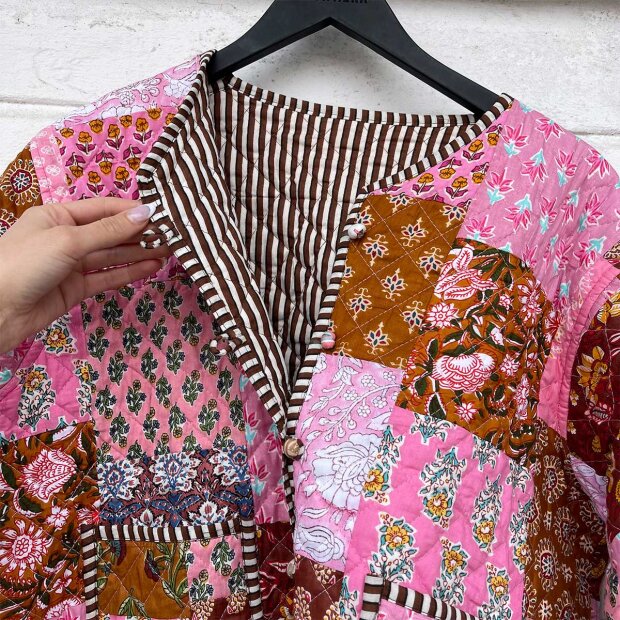 WAUW - LULU JACKET | BROWN/ROSE