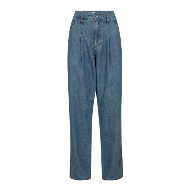 IVY COPENHAGEN - BOA PLEAT JEANS WASH BRISTOL | DENIM BLUE
