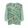 BLACK COLOUR - LUNA BLUSE | FLORAL GREEN MIX BLACK COLOUR - LUNA BLUSE | FLORAL GREEN MIX