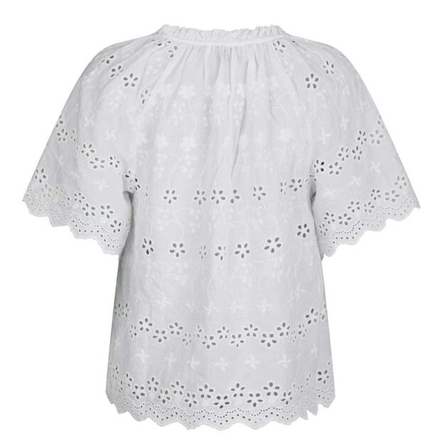 NEO NOIR - ODET EMBROIDERY BLOUSE | WHITE