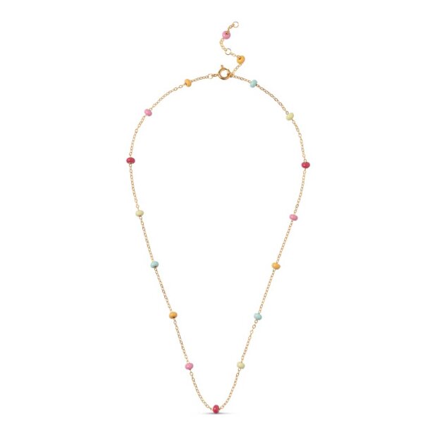 ENAMEL COPENHAGEN - LOLA BOLD HALSKÆDE FORGYLDT | RAINBOW