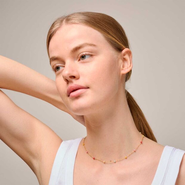 ENAMEL COPENHAGEN - LOLA BOLD HALSKÆDE FORGYLDT | RAINBOW