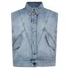 CO COUTURE - BOWIE DENIM VEST | FADE DENIM CO COUTURE - BOWIE DENIM VEST | FADE DENIM