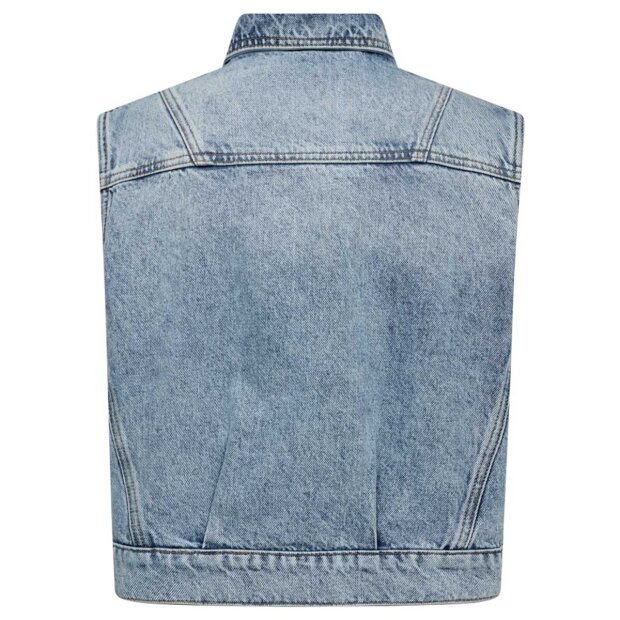 CO COUTURE - BOWIE DENIM VEST | FADE DENIM