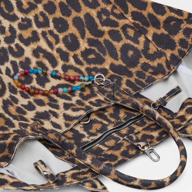 BECK SØNDERGAARD - LEOPA CANVAS CAMILA BAG | BLACK