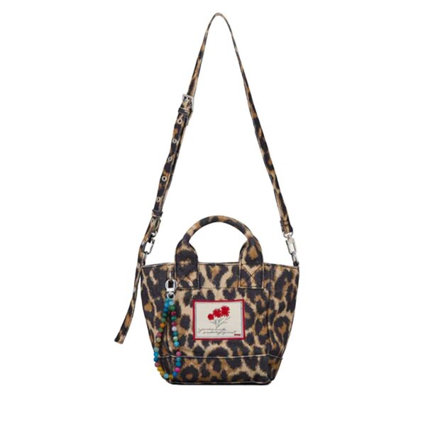 BECK SØNDERGAARD - LEOPA CANVAS GABBY BAG | BLACK
