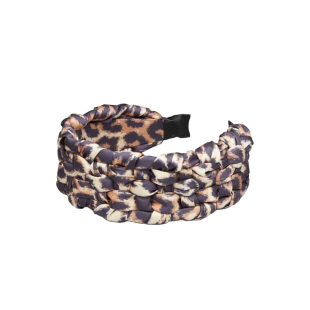 BECK SØNDERGAARD - LEOPA BRAIDED HAIRBRACE | BLACK