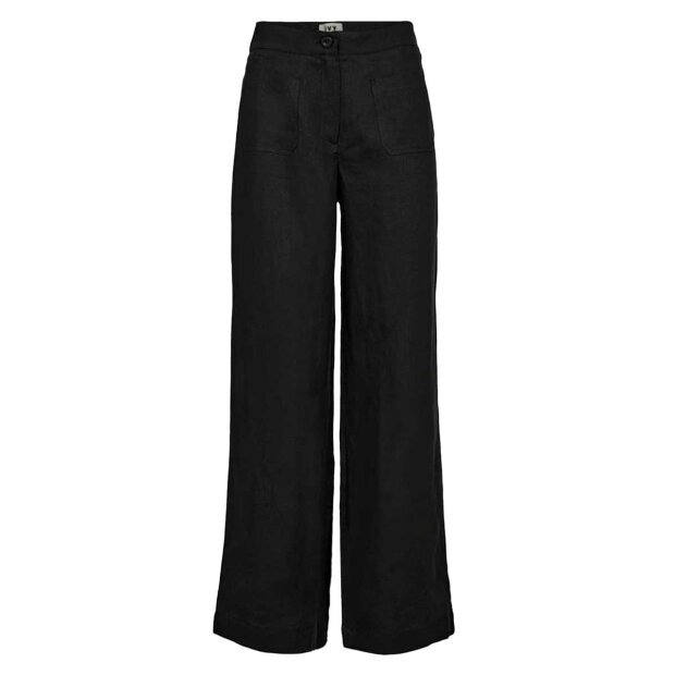 IVY COPENHAGEN - AUGUSTA 70'S LINEN BUKSER | BLACK