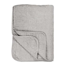 IB LAURSEN - QUILT | HVID/MØRK GRÅ