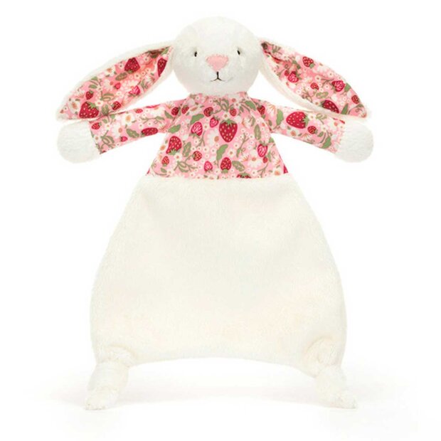 JELLYCAT - BLOSSOM CREAM BUNNY 'BERRY' COMFORTER