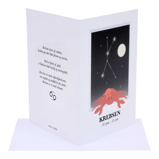 KIDS BY FRIIS - A6 DOBBELTKORT M/STJERNETEGN | KREBSEN