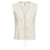 IVY COPENHAGEN - CARINA TIE VEST | ECRU