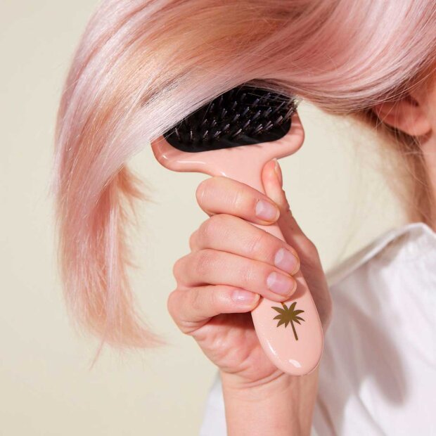 FAN PALM - PRO PADDLE HÅRBØRSTE ONESIZE | DOUBLE BLOOM ROSE