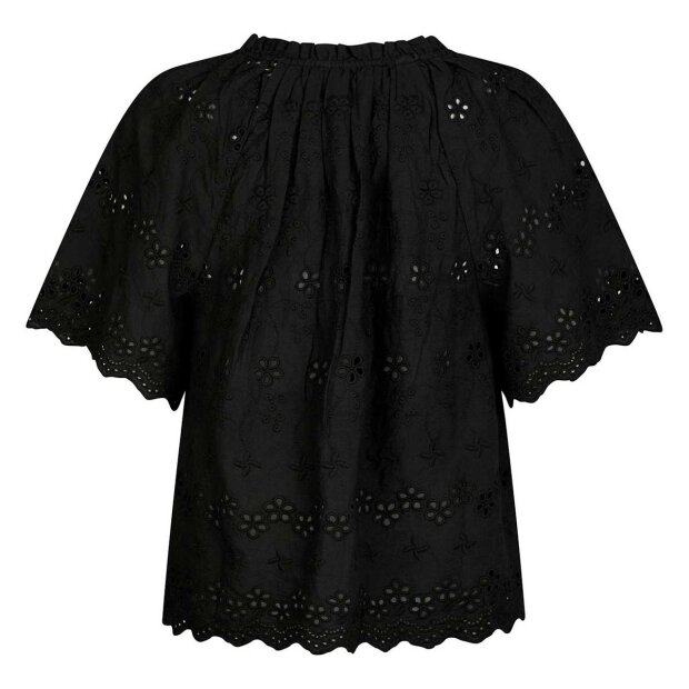 NEO NOIR - ODET EMBROIDERY BLOUSE | BLACK