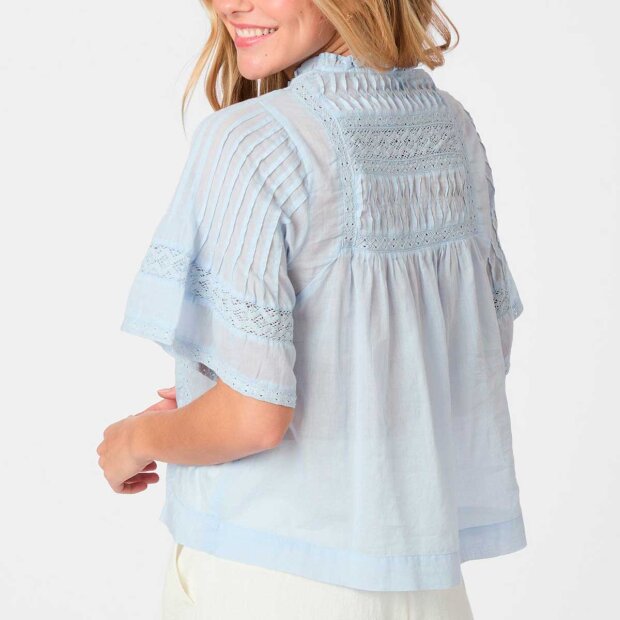 NEO NOIR - SIAMA VOILE BLUSE | LIGHT BLUE