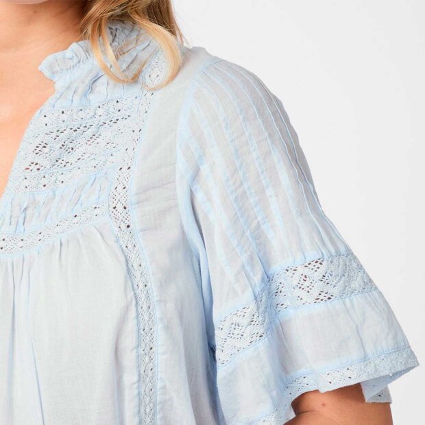 NEO NOIR - SIAMA VOILE BLUSE | LIGHT BLUE