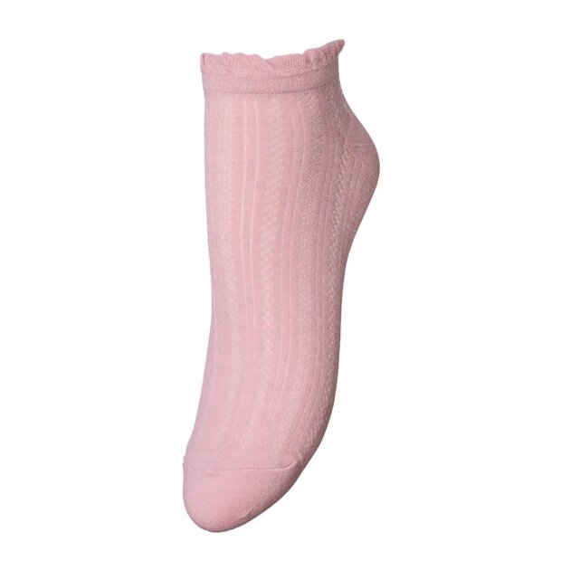 BECK SØNDERGAARD - CROCHIA COTTA SHORT SOCK | PINK NECTAR
