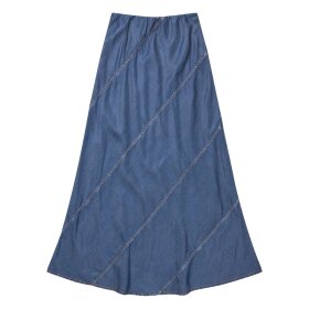 MUNTHE - PARSON SKIRT | INDIGO