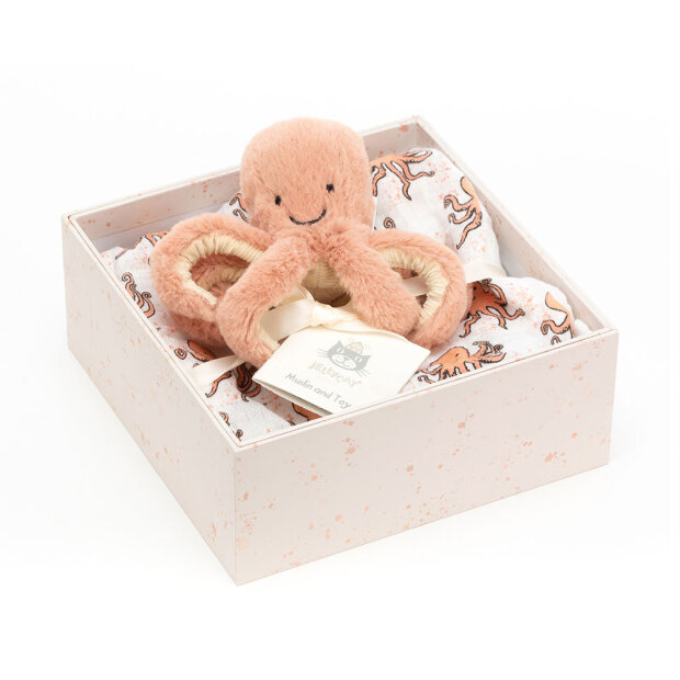 JELLYCAT - ODELL OCTOPUS GIFT SET