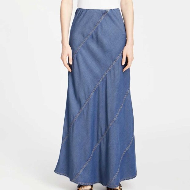 MUNTHE - PARSON SKIRT | INDIGO