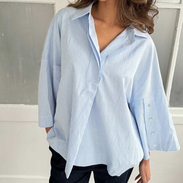 CONTINUE COPENHAGEN - KLARA SHIRT | BLUE STRIPE