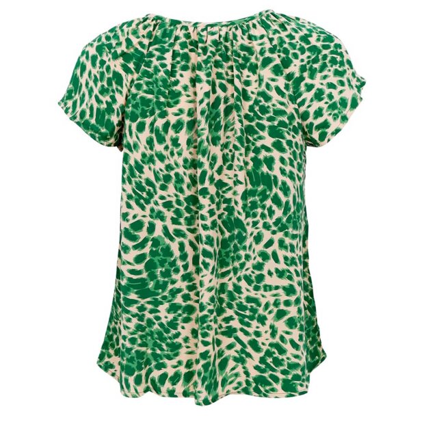 BLACK COLOUR - LUNA DANA BLOUSE | GREEN LEO