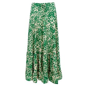 BLACK COLOUR - LUNA MAXI NEDERDEL M/FLÆSER | GREEN LEO