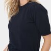 SAINT TROPEZ - MILA SZ BLUSE M/KORTE ÆRMER | NIGHT SKY