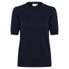 SAINT TROPEZ - MILA SZ BLUSE M/KORTE ÆRMER | NIGHT SKY