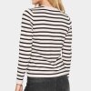 SAINT TROPEZ - MILA STRIPED CARDIGAN | GRAY MORN MILA STRIPE