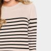 SAINT TROPEZ - MILA LS STRIPED PULLOVER | GRAY MORN MILA STRIPE SAINT TROPEZ - MILA LS STRIPED PULLOVER | GRAY MORN MILA STRIPE