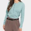 SAINT TROPEZ - MILA SZ CARDIGAN | BLUE SURF MELANGE