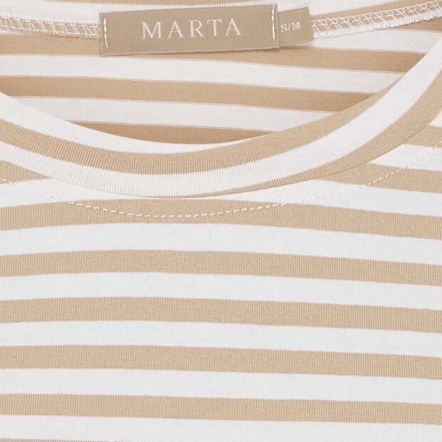 MARTA DU CHATEAU - ENRICA TEE | BEIGE STRIPE