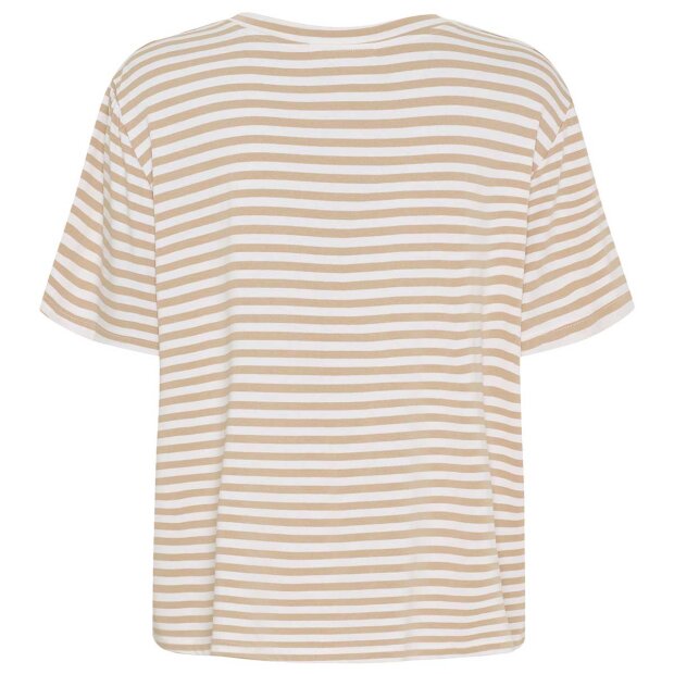 MARTA DU CHATEAU - ENRICA TEE | BEIGE STRIPE