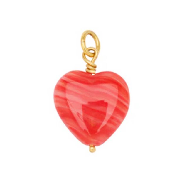 PICO - FRENCH GRANDE HEART PENDANT | FORGYLDT RED