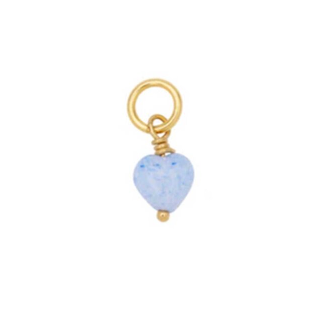 PICO - FRENCH MINI HEART PENDANT | FORGYLDT SKY