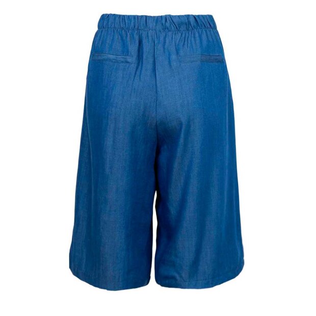 BLACK COLOUR - PUEBLO TENCEL SHORTS | JEANS BLUE