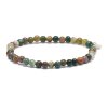 SOI - KRYSTAL ARMBÅND 4 MM | INDIAN AGATE