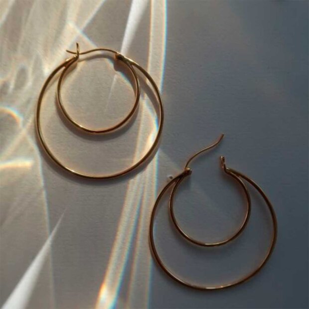 STINE A - DOUBLE CREOL GRANDE EARRING 1 STK | FORGYLDT