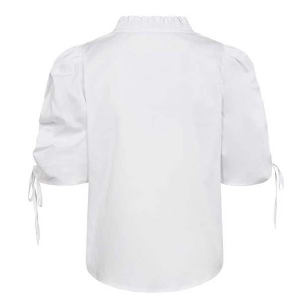 CO COUTURE - SANNA PUFF V-BLOUSE | WHITE