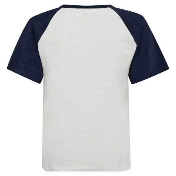 CO COUTURE - EDGE BLOCK TEE | OFFWHITE/NAVY