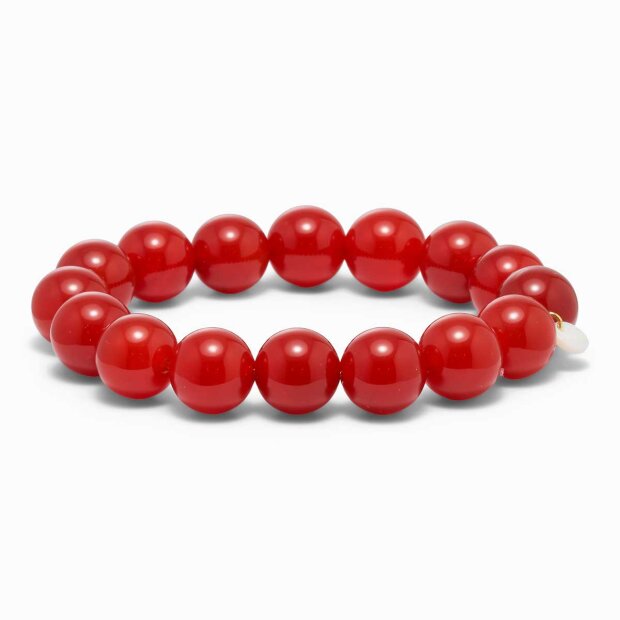 SOI - CHUNKY STRETCH ARMBÅND | RØD JADE