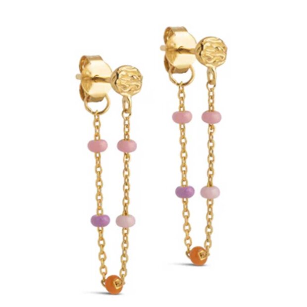 ENAMEL COPENHAGEN - LOLA ØRERING FORGYLDT | BLUSH