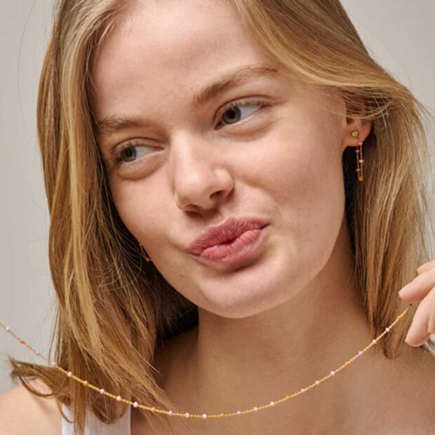 ENAMEL COPENHAGEN - LOLA ØRERING FORGYLDT | BLUSH