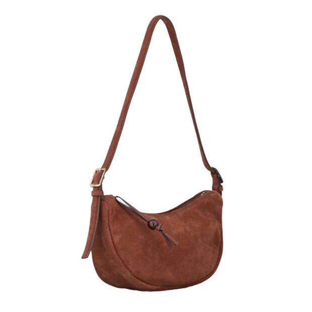 BECK SØNDERGAARD - SUEDE VEG TACEY BAG | BROWN TORTOISE SHELL